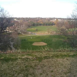 White tee box @ 9th hole.