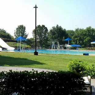 Curly Slide, Family Slide, and Pool