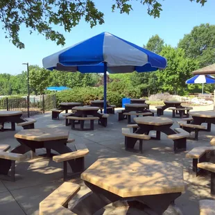 Shaded Seating Area with Concessions