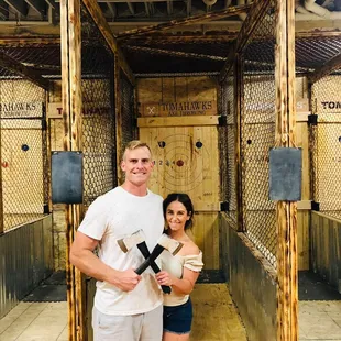 a man and a woman posing for a picture