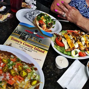 plates of food on a table