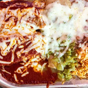 Christmas Chile Tamale Plate ($17)