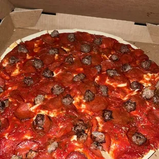 a pizza in a box