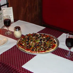 pizza, food
