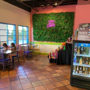 Inside of this cute little restaurant