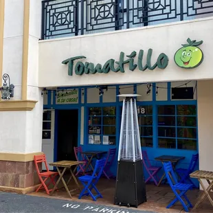 Front &amp; outside tables