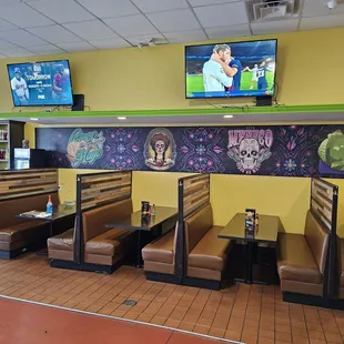 the interior of the restaurant