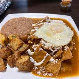 Chilaquiles con huevo