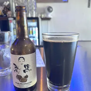 Amazing Japanese chestnut beer. This was a recommendation from the bartender 10/10 would drink again.