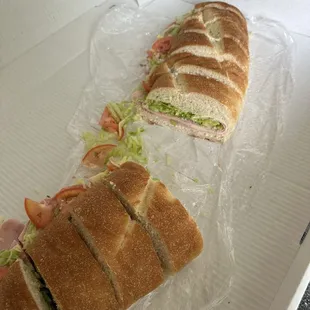 Italian Party sub! There was a total of 8ft (2ft increments). Sooo damn good!! Food for the end of the school year block party!