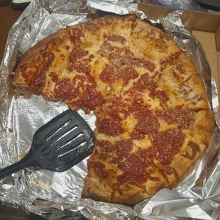 pizza, food