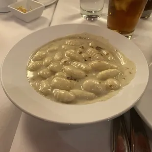 Side of gnocchi with Gorgonzola sauce. So rich!