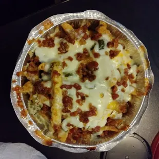 Bacon cheez fries with jalepeno