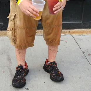 Tasted the "Award Winning" blood at Izzy Hops after the dirty festivities.