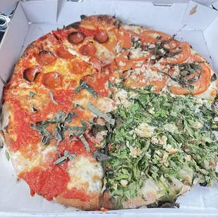 Small Naples Sampler APIZZA with pepperoni on the "original 1/4"