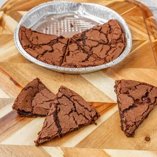 Double Chocolate Brownie
This 8" Double Chocolate Chip Brownie is a delicious chewy brownie dessert loaded with Hershey's Chocolate Chips