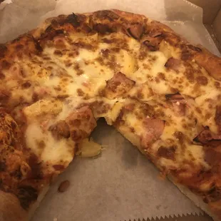 Ham and Pineapple Pizza