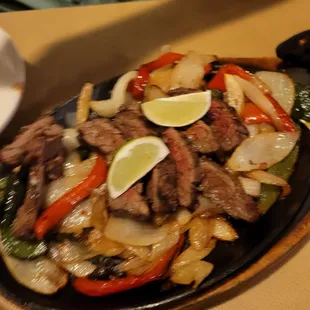Beef Fajiitas......Cooked to .order...  DEVINE!!!!