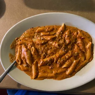 Ziti Bolognese spicy