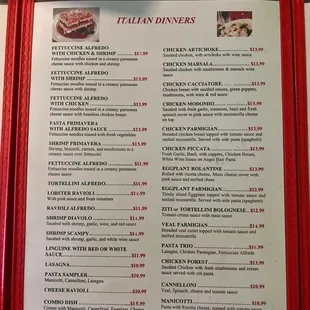 Menu page 2