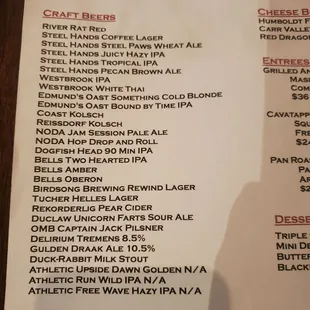 Craft beers