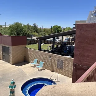 View from next door.