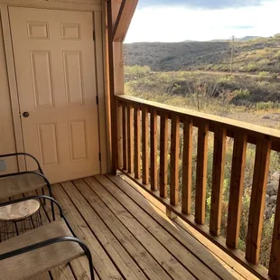 Balcony. I don't know what that door goes to lol