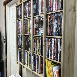 Movies. They have no cable so this is nice.