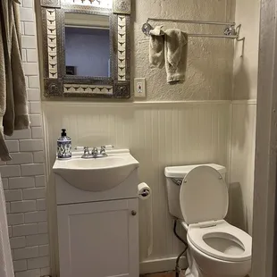 Restroom with shower