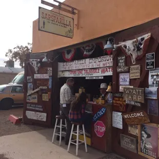Park on the side of the road, and walk up to their stand!