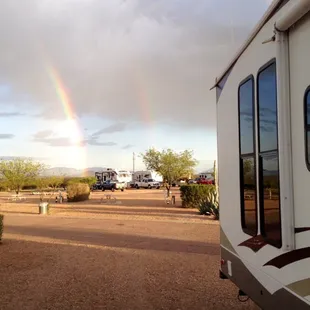 Looking lengthwise down a premium site.