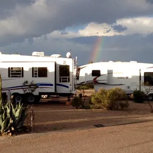 Side view looking at premium sites.