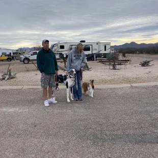 Our friend came up for the night