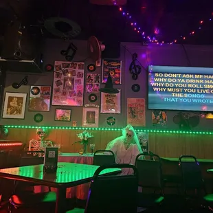 Kareoke night on Thursday at Tomfoolery Lounge in Largo, Fl