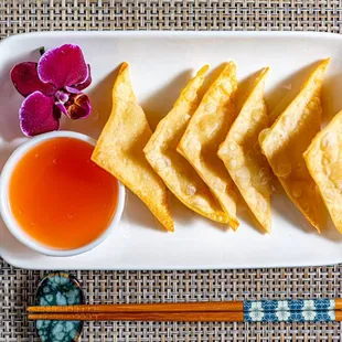 tortillas and dipping sauce