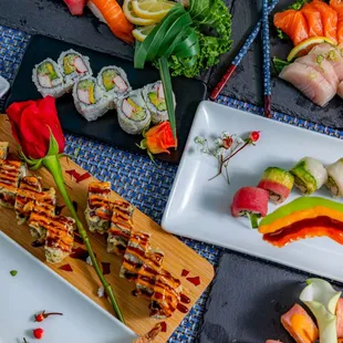 sushi and sashimi, food