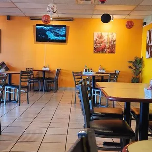 the dining area