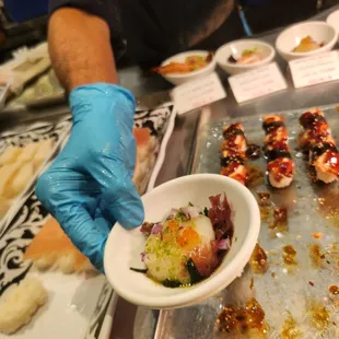 sushi and sashimi, food, sashimi, sushi