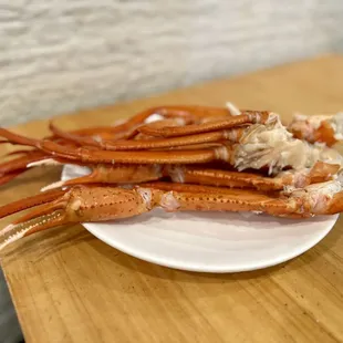 crab legs on a plate