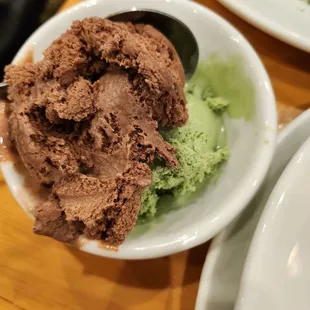 Chocolate &amp; green tea icecream 11/26/23