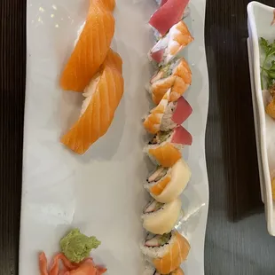 sushi, sushi and sashimi, sashimi, food