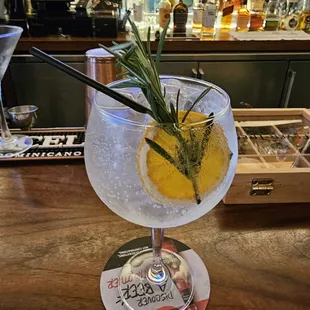 Rosemary orange G&amp;T was heaven
