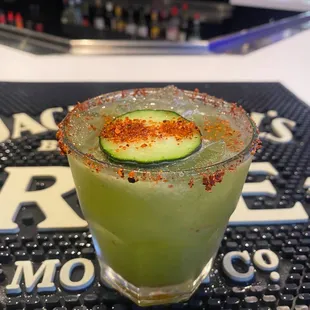 Must Try!! Authentic Guadalajara Recipe,
(Fresh Squeezed Cucumber Jalepeño Margarita)