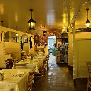 Inside the restaurant