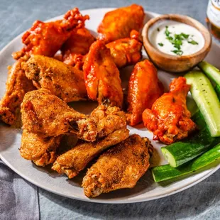 poultry, chicken, fried chicken wings, food, chicken wings and fried chicken, bbq wings, bbq chicken, fried chicken, chicken wings