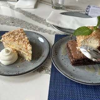 Warm Chocolate Coconut Brownie