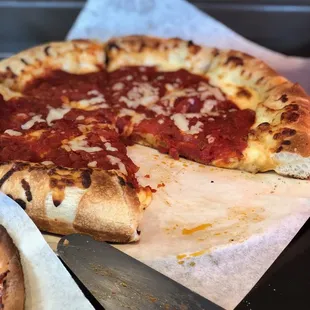 a pepperoni pizza