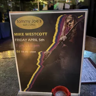 Live music, great band!