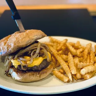 Home of the Famous 1/2 lb Steak Tommy Burger.