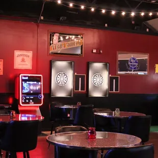 the interior of the pub